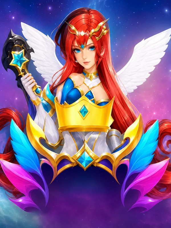 Starlight Princess nyerőgép borítója – szárnyas hercegnő csillagos háttér előtt (Pragmatic Play)